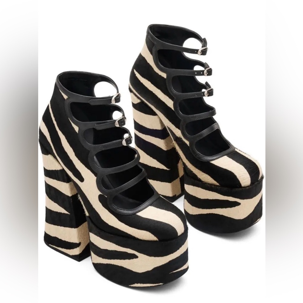 Marc Jacobs Black and Cream Platform Shoes
